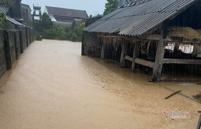 Mưa lớn, hồ đập ở Nghệ An xả lũ khiến hàng trăm nhà dân bị ngập - Hình 8 Mua lon, ho dap o Nghe An xa lu khien hang tram nha dan bi ngap-Hinh-8