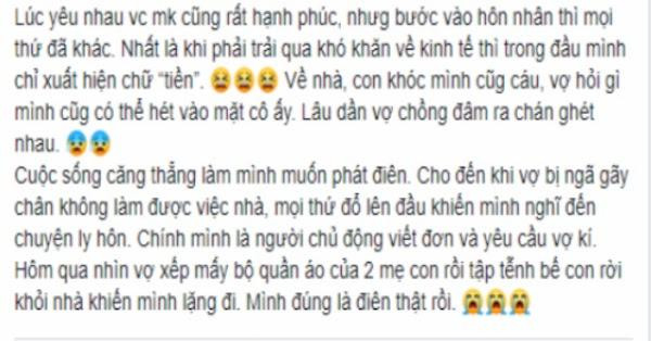 Vợ tập tễnh bế con ra khỏi nhà, chồng đọc mẩu giấy cay mắt Vo tap tenh be con ra khoi nha, chong doc mau giay cay mat