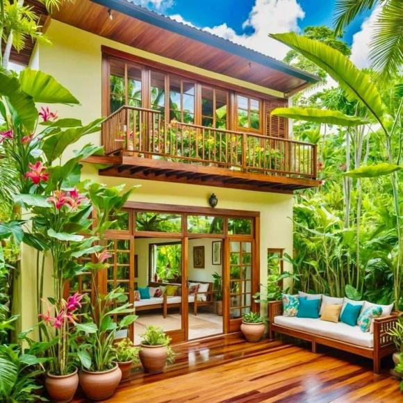 Thiết kế nhà vườn hai tầng đẹp lại mát, tránh nóng lý tưởng - Hình 4 Thiet ke nha vuon hai tang dep lai mat, tranh nong ly tuong-Hinh-4