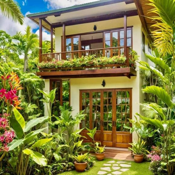 Thiết kế nhà vườn hai tầng đẹp lại mát, tránh nóng lý tưởng - Hình 2 Thiet ke nha vuon hai tang dep lai mat, tranh nong ly tuong-Hinh-2