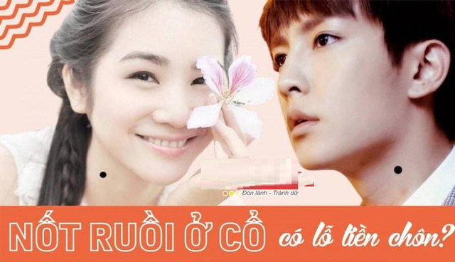 Nốt ruồi ở cổ, có lỗ tiền chôn: Nam hay nữ đều số hưởng Not ruoi o co, co lo tien chon: Nam hay nu deu so huong