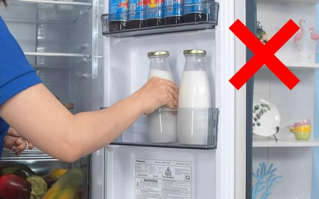 Lưu ý 5 thực phẩm không nên để ở cánh cửa tủ lạnh Luu y 5 thuc pham khong nen de o canh cua tu lanh