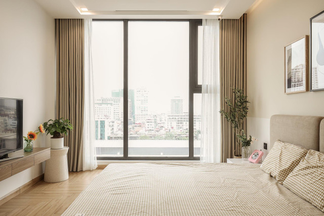 Căn hộ thoáng mát, cảm giác ‘nhẹ như dải lụa’ với gam màu be nhạt - Hình 12 Can ho thoang mat, cam giac ‘nhe nhu dai lua’ voi gam mau be nhat-Hinh-12