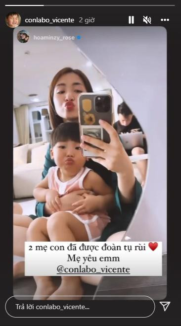 Rơi nước mắt cảnh Hòa Minzy gặp con trai sau thời gian dài một mình chữa bệnh Roi nuoc mat canh Hoa Minzy gap con trai sau thoi gian dai mot minh chua benh
