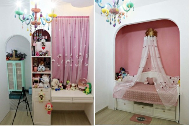 Căn hộ vintage với màu chủ đạo xanh, hồng xinh như nhà cho búp bê - Hình 8 Can ho vintage voi mau chu dao xanh, hong xinh nhu nha cho bup be-Hinh-8