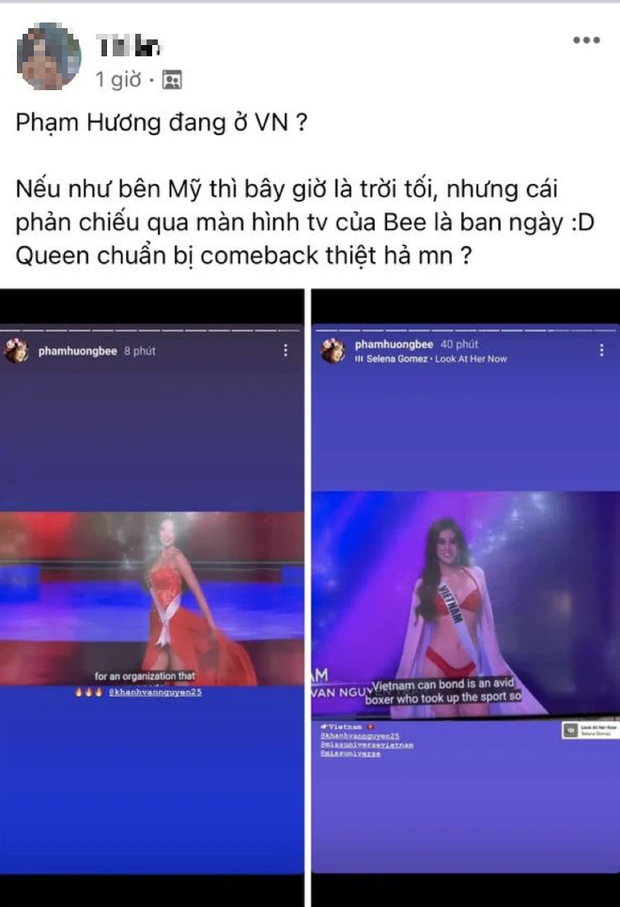 Đăng ảnh chúc mừng Khánh Vân, Phạm Hương bị soi chi tiết đang ở Việt Nam? - Hình 2 Dang anh chuc mung Khanh Van, Pham Huong bi soi chi tiet dang o Viet Nam?-Hinh-2