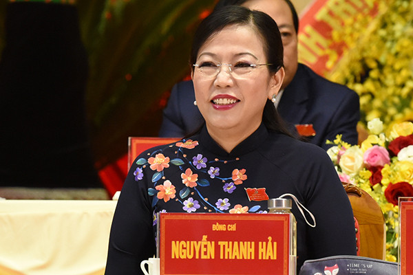 Bà Nguyễn Thanh Hải tái cử Bí thư Tỉnh ủy Thái Nguyên ảnh 1 Bà Nguyễn Thanh Hải tái cử Bí thư Tỉnh ủy Thái Nguyên ảnh 1