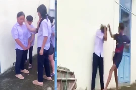 Clip nữ sinh lớp 8 bị đánh hội đồng, công an xã vào cuộc