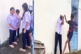 Clip nữ sinh lớp 8 bị đánh hội đồng, công an xã vào cuộc