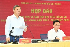 TPHCM họp báo cung cấp thông tin về Đại hội Đảng bộ lần thứ I