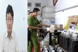 Bắt quả tang cơ sở sản xuất nước giặt, nước chấm giả, khởi tố tại An Giang