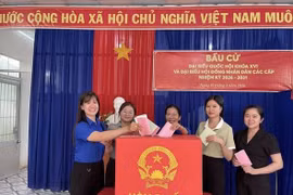 Cà Mau ghi nhận 10 xã, phường hoàn thành 100% cử tri bỏ phiếu