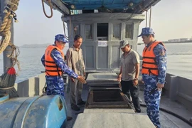 Phát hiện tàu cá vỏ gỗ vi phạm trên vùng biển Vũng Tàu