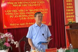 Dự án đường dẫn khí Lô B - Ô Môn: Cần Thơ tháo gỡ vướng mắc bàn giao mặt bằng