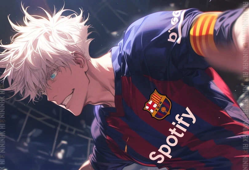 AI biến Gojo, Luffy, Goku thành “quái vật” bóng đá sân cỏ