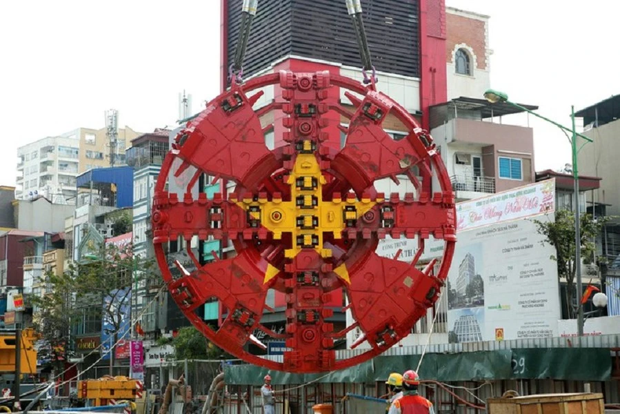 Robot "thần tốc" đào hầm metro Hà Nội khiến thế giới nể