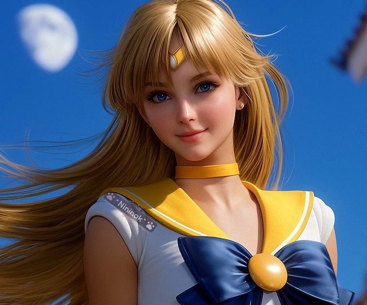 AI tái tạo Thủy Thủ Mặt Trăng với vẻ đẹp bốc lửa 