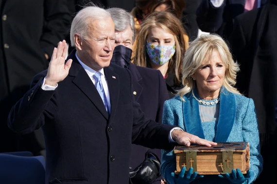 Những khoảnh khắc lắng đọng trong lễ nhậm chức của ông Joe Biden