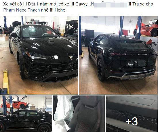 Chồng siêu mẫu Ngọc Thạch chi vài chục tỷ tậu Lamborghini Urus Chong sieu mau Ngoc Thach chi vai chuc ty tau Lamborghini Urus