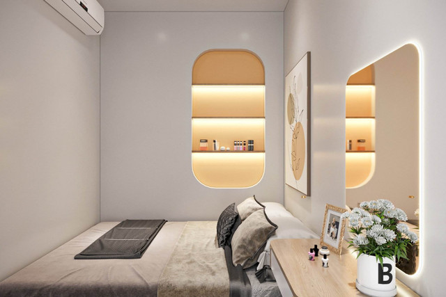 Kiến trúc sư biến căn hộ 1,5 phòng thành căn 3 phòng ngủ - Hình 5 Kien truc su bien can ho 1,5 phong thanh can 3 phong ngu-Hinh-5