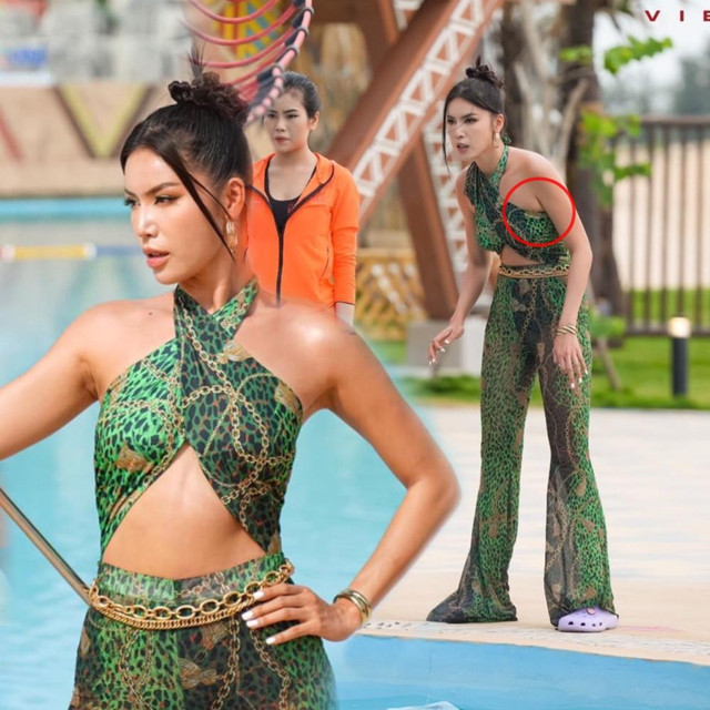 Đụng hàng 'học trò' Thùy Tiên, Minh Tú mất điểm vì mỡ nách - Hình 3 Dung hang 'hoc tro' Thuy Tien, Minh Tu mat diem vi mo nach-Hinh-3