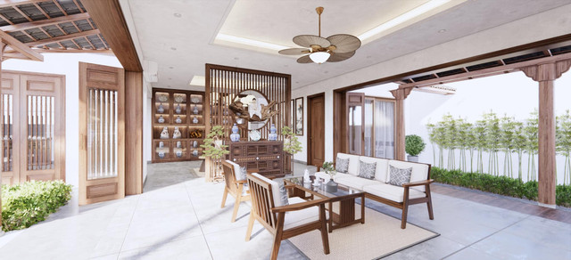 Con gái tặng bố nhà mang kiến trúc bản địa làng gốm - Hình 14 Con gai tang bo nha mang kien truc ban dia lang gom-Hinh-14