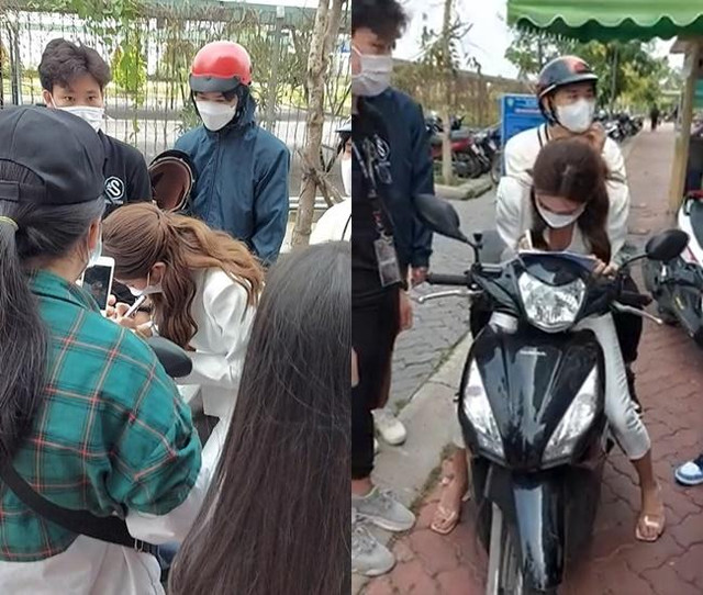 Chạy show xe máy, Thùy Tiên chở trợ lý ngồi sau - Hình 2 Chay show xe may, Thuy Tien cho tro ly ngoi sau-Hinh-2
