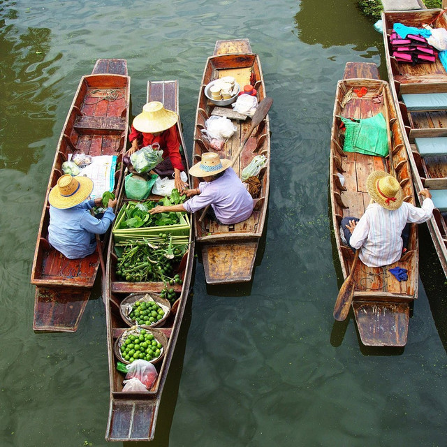 5 khu chợ nổi gần Bangkok - Hình 5 5 khu cho noi gan Bangkok-Hinh-5