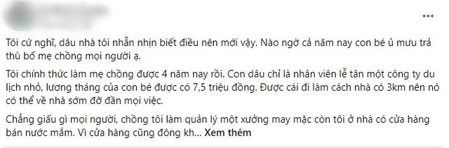 Trò thâm hiểm của con dâu sau cốc trà hoa cúc biếu bố mẹ chồng Tro tham hiem cua con dau sau coc tra hoa cuc bieu bo me chong