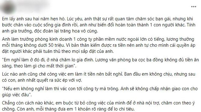 Chồng khinh vợ ly hôn xong chết đói, vợ tiết lộ sự thật Chong khinh vo ly hon xong chet doi, vo tiet lo su that