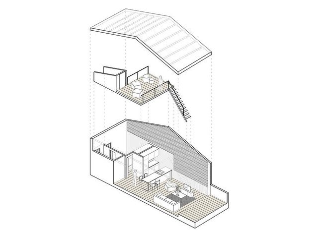 5 mẫu nhà gác lửng 2 phòng ngủ đẹp, hiện đại nhất 5 mau nha gac lung 2 phong ngu dep, hien dai nhat