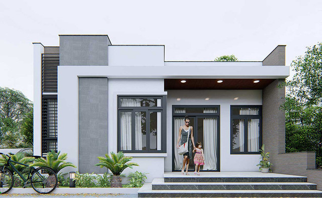 Mẫu nhà cấp 4 dưới 500 triệu vừa sang chảnh lại tiện nghi Mau nha cap 4 duoi 500 trieu vua sang chanh lai tien nghi