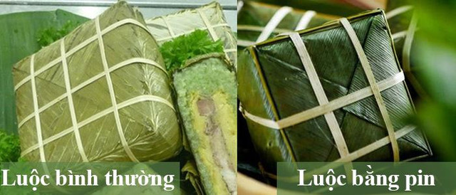Mẹo hay nhận biết bánh chưng "luộc pin" gây độc hại nếu ăn nhầm - Hình 2 Meo hay nhan biet banh chung