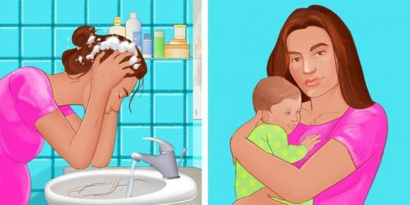 Vì sao rụng tóc sau sinh và cách phòng tránh? - Hình 4 Vi sao rung toc sau sinh va cach phong tranh?-Hinh-4