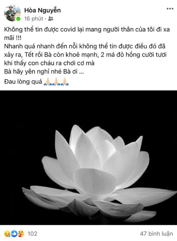 Hòa Minzy đau lòng nói lời tiễn biệt người bà vừa qua đời vì COVID-19 Hoa Minzy dau long noi loi tien biet nguoi ba vua qua doi vi COVID-19