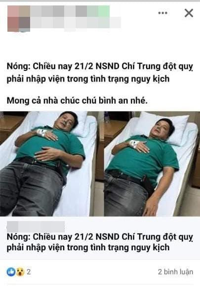 Sau NSƯT Chí Trung, Duy Khánh bị đồn qua đời vì bạo bệnh - Hình 3 Sau NSUT Chi Trung, Duy Khanh bi don qua doi vi bao benh-Hinh-3