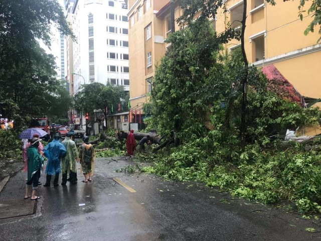 Hà Nội mưa to: Bờ Hồ ngập sâu, nhiều tuyến phố "chìm" trong nước - Hình 24 Ha Noi mua to: Bo Ho ngap sau, nhieu tuyen pho