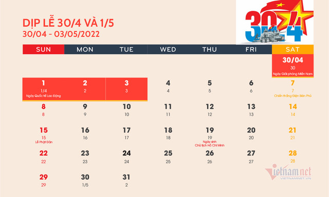 Giỗ Tổ Hùng Vương và 30/4-1/5, người lao động được nghỉ 7 ngày - Hình 2 Gio To Hung Vuong va 30/4-1/5, nguoi lao dong duoc nghi 7 ngay-Hinh-2