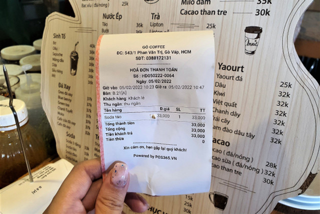 Quán cà phê ở TP HCM bị tố thu 100% phí VAT ngày Tết - Hình 3 Quan ca phe o TP HCM bi to thu 100% phi VAT ngay Tet-Hinh-3
