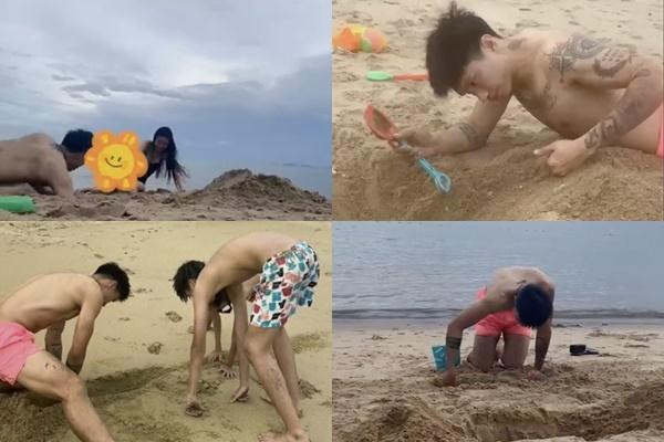 Đoàn Văn Hậu đào cát suốt 15 phút để đổi một khoảnh khắc đáng yêu Doan Van Hau dao cat suot 15 phut de doi mot khoanh khac dang yeu