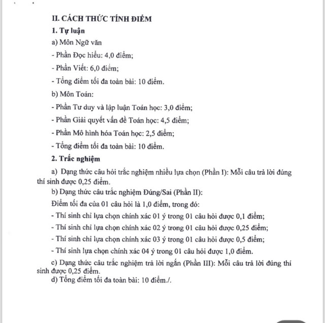 Hà Nội công bố đề minh họa 7 môn thi vào lớp 10 - Hình 2 Ha Noi cong bo de minh hoa 7 mon thi vao lop 10-Hinh-2