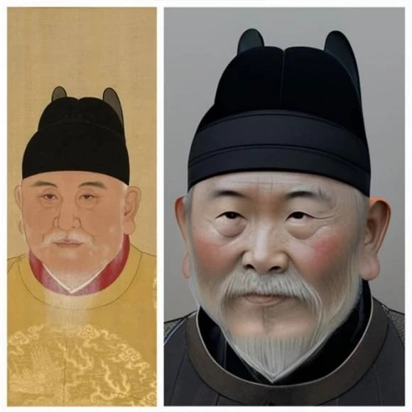 Dùng AI vẽ lại hoàng đế Chu Nguyên Chương, giật mình dung mạo - Hình 3 Dung AI ve lai hoang de Chu Nguyen Chuong, giat minh dung mao-Hinh-3