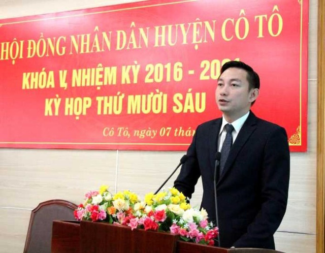 Đề xuất khai trừ Đảng Bí thư huyện Cô Tô De xuat khai tru Dang Bi thu huyen Co To