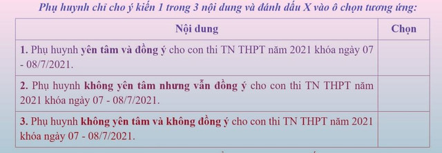 Xáo trộn trước thăm dò “thi hay không” của Sở GD-ĐT TP.HCM Xao tron truoc tham do “thi hay khong” cua So GD-DT TP.HCM