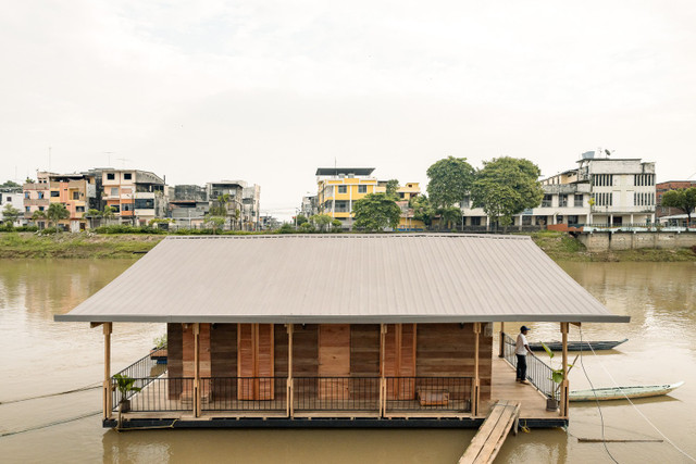 Độc đáo mẫu nhà nổi trên sông - Hình 3 Doc dao mau nha noi tren song-Hinh-3