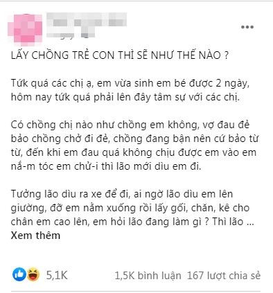 Vợ đau đẻ phát ngất, chồng vẫn kê gối cao chân "cứ từ từ" Vo dau de phat ngat, chong van ke goi cao chan