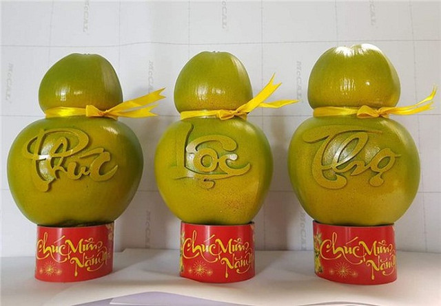 Quả dừa lạ chưa từng thấy, giá cao ngất ngưởng vẫn cháy hàng - Hình 3 Qua dua la chua tung thay, gia cao ngat nguong van chay hang-Hinh-3