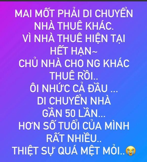 Hari Won than mệt khi một mình dọn nhà thuê - Hình 2 Hari Won than met khi mot minh don nha thue-Hinh-2