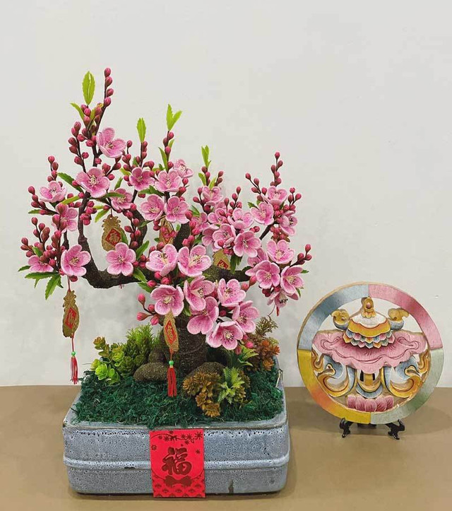 Hoa đào len sợi, giá chục triệu vẫn khó mua - Hình 5 Hoa dao len soi, gia chuc trieu van kho mua-Hinh-5