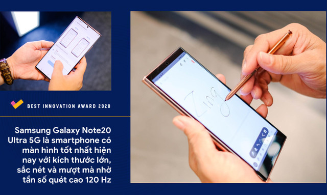 Galaxy Note20 Ultra 5G được bình chọn là chiếc smartphone tân tiến nhất - Hình 4 Galaxy Note20 Ultra 5G duoc binh chon la chiec smartphone tan tien nhat-Hinh-4